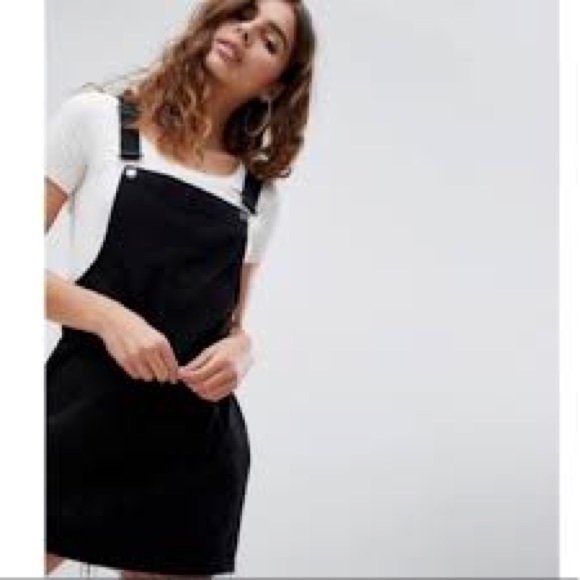 Pull&Bear Denim - Pull&Bear Black Jean Overall Dress